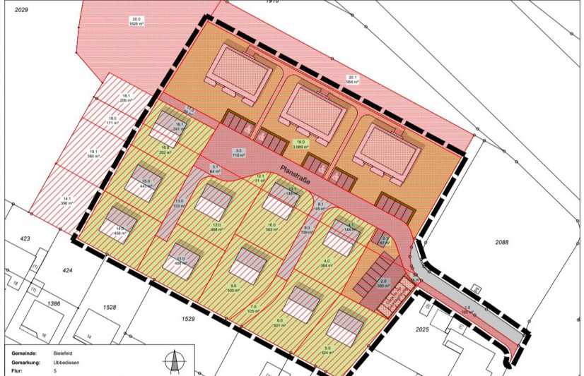Bild zum Projekt In Vorbereitung | Baugebiet in Bielefeld-Ubbedissen